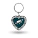 Rico NFL Philadelphia Eagles Rhinestone Heart Keychain