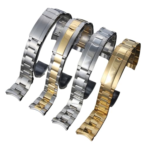 Bracelet montre acier inoxydable compatible Rolex Submariner fermoir boucle déployante réglable - 7
