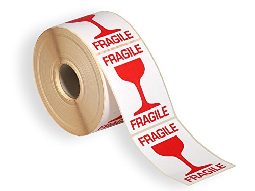 Etiquettes Fragile Apli 111634 rouleau adhésif verres pour colis