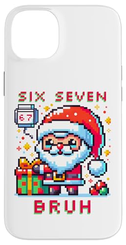 67 Six Seven Bruh Pixel Christmas 6 7 Meme Men Women Kids X}zP[X iPhone 14 Plus p