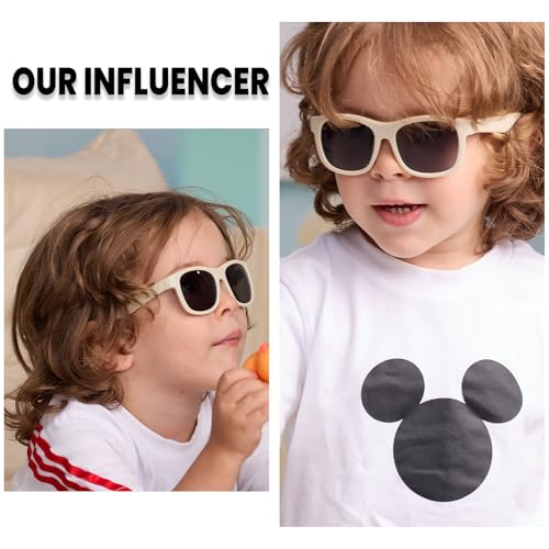DUCO Bendable Polarized Baby Sunglasses with Strap for Newborn Toddler Infant Girl Boy Age 0-24 Months S83062