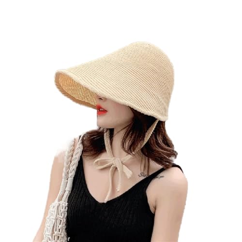 Chapeau de paille pliable femme pour voyager léger sans déformation