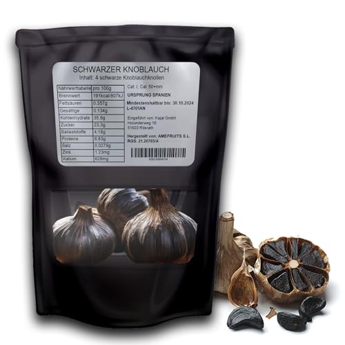 El ajo negro Kajal mejora las creaciones culinarias con la riqueza dulce y salada perfecta para platos gourmet marinados e infusiones de sabor único 2 encajes.