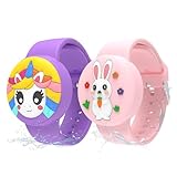 Wasserdichtes Airtag-Armband für Kinder (2 Stück), weiches Silikon-Airtags-Armband, leichter GPS-Tracker-Halter, kompatibel mit Apple Air-Tag-Band für Kinder (lila/rosa)
