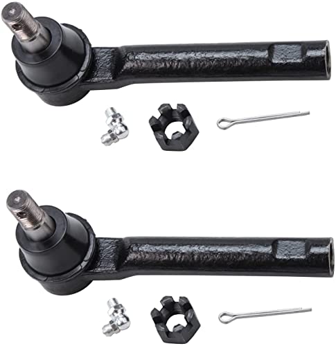 Image of Detroit Axle - 8pc Front End Suspension Kit for 2004-2009 Nissan Quest 2 Lower Control Arms w /Ball Joints 4 Outer & Inner Tie Rod Ends 2 Boots 2005 2006 2007 2008 Replacement