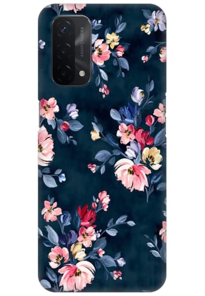 COBERTA Printed Back Cover for Oppo A74 5G Back Cover Case - Blue Floral Design D11648 (B0BRY2TC22) Amazon Price History, Amazon Price Tracker