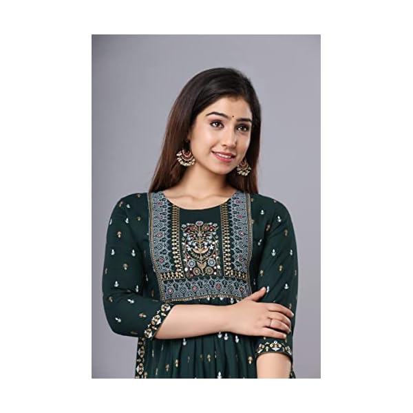 Vnyashri Women Rayon Ethnic Wear Kurta - Image 5
