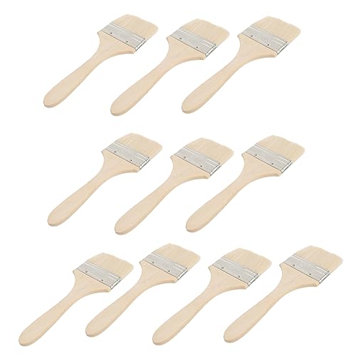 HAPINARY 10 Uds Pincel De Pintura Pincel De Lana Brillo Chip Pincel Cocina Pintura Fina Lienzo Soporte para Pincel De Pintura Pluma Pegamento Cepillo Parrilla Cobertizo Pincel De Pintura