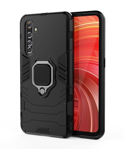 SORAKA Funda para realme X50 Pro 5G con Anillo Funda TPU Suave Funda realme X50 Pro 5G con Placa de Metal para Soporte magnético de teléfono para automóvil