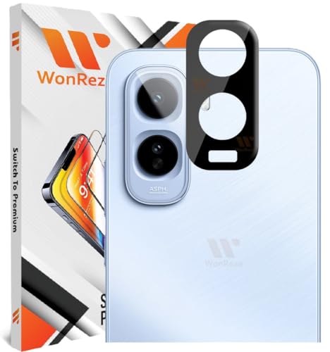 Image of Pack 1- Back Camera Glass Protector Compatible with Vivo T5 Pro 5G [3D Premium] Camera Glass Protector (Black)