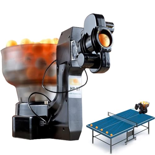 ExoticaBlend Ping-Pong-Roboter, bringen Sie 100 Tischtennisbälle mit, automatisches Aufschlagball-Ping-Pong-Training für zu Hause, Tischtennis-Roboter für das Training