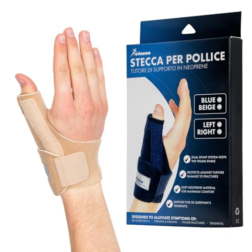 Sozakka Tutore Pollice Destro Tutore Mano Tutore Polso Tutore Rizoartrosi Tutore per Tunnel Carpale Polsiera Tunnel Carpale Polsino Ortopedico Polsiera per Tendinite Polso per Dolore e Infortuni