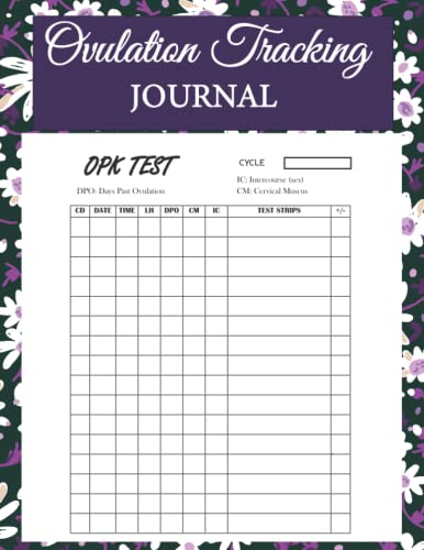 Ovulation Tracking Journal: Ovulation Test Strips Log Book , Planner For TTC | Pregnancy Progress Recording
