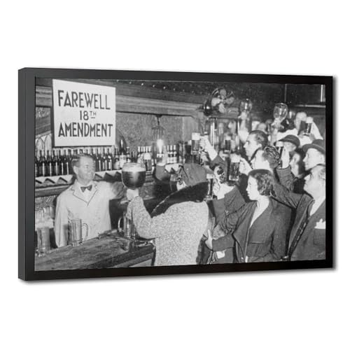 Toile End of The Prohibition 18e amendement décoration murale rétro bureau salon cadre