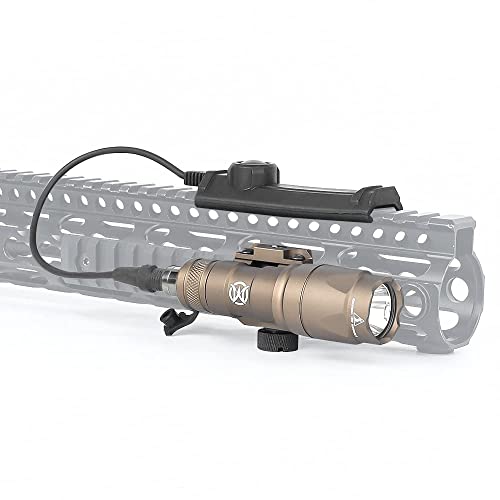 SBGJMY M300A Tactical Torch Flashlight,600 Lumens LED Hunting Torch with Dual Function Pressure Switch,Tactical Scout Light with Quick Release Mount for 20mm Picatinny Rail System (Tan) - Image 2