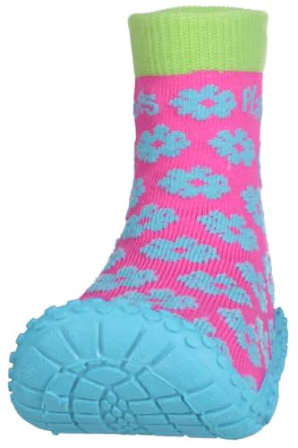 Girls Flower Collection Rubber Aqua Swim/Beach Shoes (4.5 M US Toddler)2