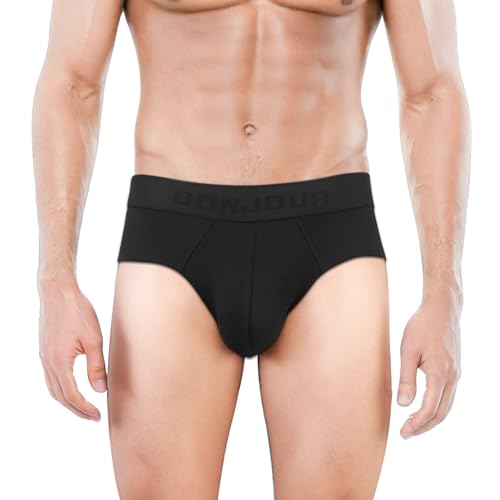 Image of Bonjour Men's Bamboo Brief | Premium Bamboo Underwear for Men | Ultra Soft, Breathable, Odour-Free, Anti-Bacterial, Moisture-Wicking & Stretchable | All-Day Comfort