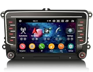 7 inch 4GB+64GB Android 14 Car Stereo 2 din Head Unit for VW Amarok Crafter Caddy Polo 6R Skoda Yeti Transporter T6 Support Wireless Carplay Android Auto DSP Bluetooth Wifi 8-Core
