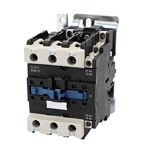 Contacteur AC 50A 3 pôles CJX2-5011 avec bobine 220V et contact auxiliaire 1NO+1NC