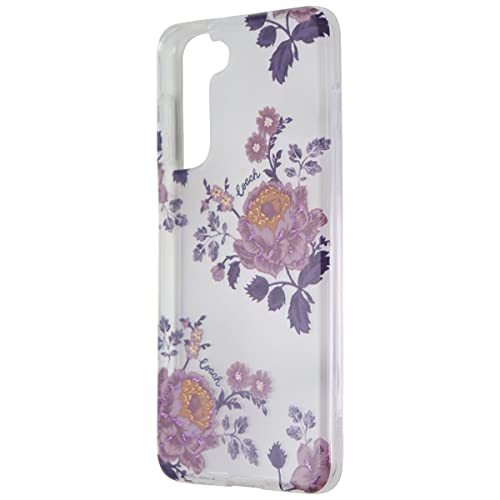Coque Samsung S21 Coach Moody Floral étui de luxe violet clair
