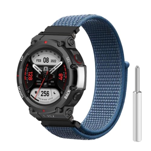 Image of YODI Strap Band Compatible with Amazfit T-Rex 2 Smartwatch Only Soft Silicone | Nylon | Chain | Leather Watch Straps with Installation Adjuster Tool For Amazfit TRex 2