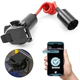 HRepair Electric Bluetooth Trailer Brake Controller with Bluetooth-Enabled Smartphone Connection,7 Pin Trailer Connector, fits Cadillac,Chevrolet,GMC,Hummer Series of Models，924-307