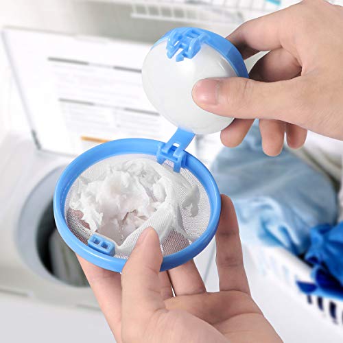 Popetpop 3 peças de sacos flutuantes de malha de fiapos - Coletor de pelos de animais de estimação, sacos de malha para lavanderia e filtro de fiapos, apanhador de cabelo para máquina de lavar (cor aleatória) 6 Popetpop 3 peças de sacos flutuantes de malha de fiapos - Coletor de pelos de animais de estimação, sacos de malha para lavanderia e filtro de fiapos, apanhador de cabelo para máquina de lavar (cor aleatória) - Imagem 6
