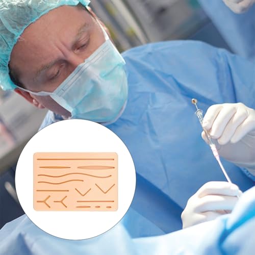 Nahtübungspad,Nahtpolster,Chirurgisches Naht,Silikon Haut Suture Übung pad,Suture Übungsbrett Nahtpads,Nahtmaterial Chirurgie,Suture Practice für Medizinstudenten Krankenschwestern Praxis Doctor