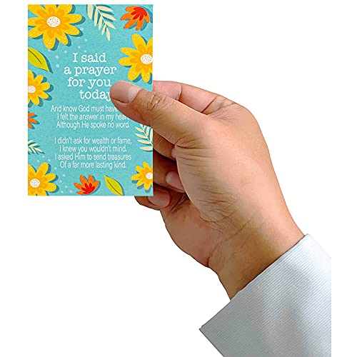 Said A Prayer Blue 3 X 2 Cardstock Keepsake Itty Bitty Bookmarks Pack Of 24 #TOP4
