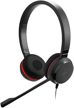 Jabra Evolve 30 II, Microsoft Teams Sertifikalı Stereo Kablolu Kulaklık Çağrı Kontrol Ünitesi, Gürültü önleyici mikrofon, LED göstergeleri, mükemmel ses kalitesi - USB-C/A, Siyah