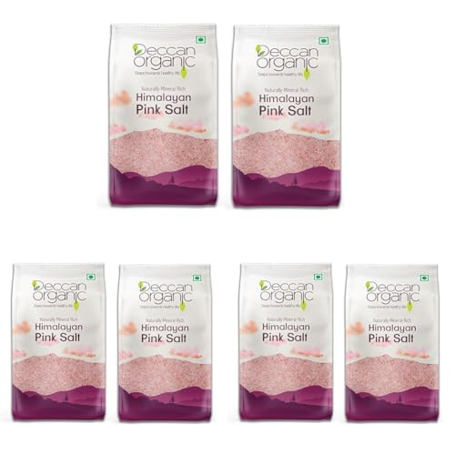 Image of Deccan Organic Himalayan Pink Salt 1 kg (Pack of 6) Pouch, 2 x 1000 gms