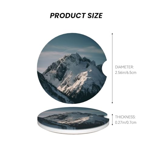 2 Posavasos Cerámicos para Portavasos de Auto miniatura 3