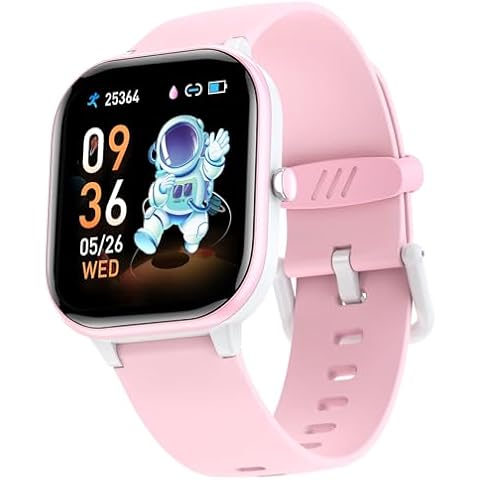 ZURURU Kids Smart Watch for Boys Girls Teens Gifts Idea for 6-14 Years Old, Kids Fitness Tracker Sleep Monitor Step Counter Pedometer Stop Watch Alarm Clock DIY Watch Face Touch Screen Cover