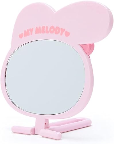 Miniatura 3 de SANRIO My Melody - Espejo de mano plegable, ovalado, soporte de mesa, espejo para el hogar, espejo de baño