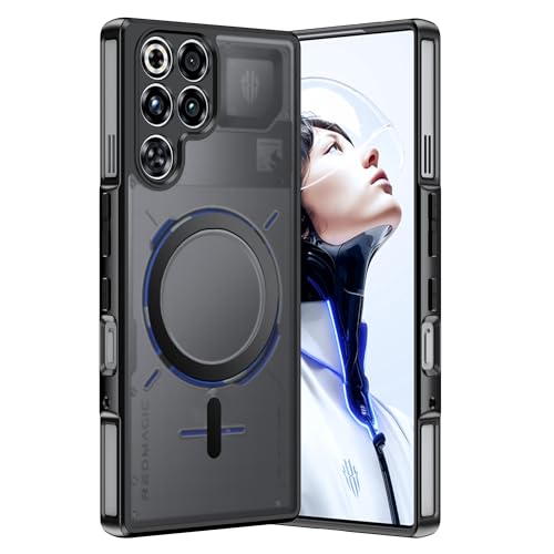 Fhyeugfy for Red Magic 11 Pro/Red Magic 11 Pro+ �P�[�X [MagSafe�Ή�[�~���^���[�O���[�h�ϏՌ�] �X�������C�g�ѓd�b�P�[�X-�u���b�N