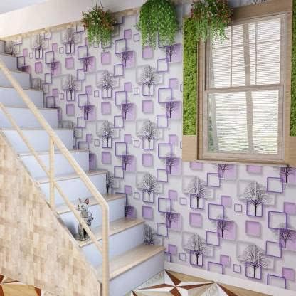 Image of SARVATRAY Self-Adhesive Wallpaper, Oil Proof Heat Resistant Wall Stickers for Kitchen, Vinyl Sheet, 1.5 X 9.5 SQ FT (3 M Rectangle Purple WS)