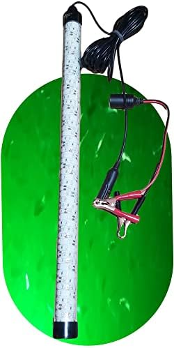Fire Water Marine 12V 25" MAXX LED Green Underwater Submersible Night Fishing Light 120 WATT -10,000 LUMENS: Crappie shad Squid Shrimp