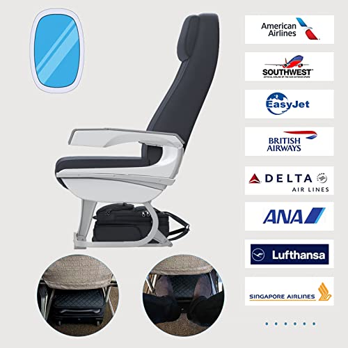 Kroser Carry On Underseat Multi-Functional, 16-Inch Underseater Lightweight Overnight Suitcase For Men Women, Black #TOP1