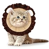Leifide Soft Cat Cone Puppy Dog Recovery Collar Comfortable Pet Neck Lightweight Adjustable Protective Cone for Cat Kitten Prevent Licking Wounds