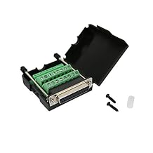 TwinkleBay DB25 Connector to Wiring Terminal Db25 Breakout Board Solder-Free Female Adapter with Case