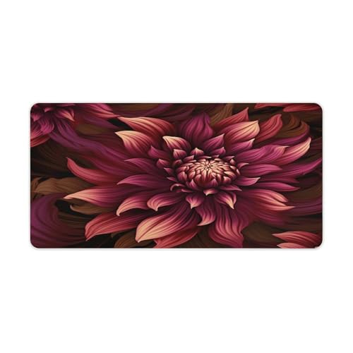 Mouse pad extendido grande VstaDank 30x60 cm rojo vino miniatura 1