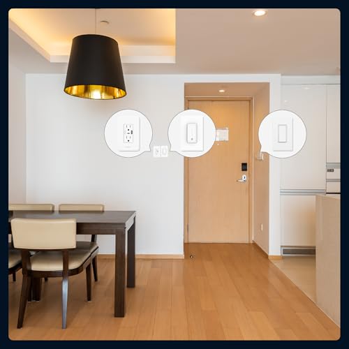 [12 Pack] MOES Paddle Rocker Light Switch, Single Pole On or Off Light Switch 15Amp 120V, Glossy White Decorator Light Switch, Self Grounding - Thumbnail 6