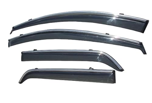 【BREED】 【説明書付】 デミオ DE 系 メッキモール ドアバイザー サイドバイザー/取付金具付