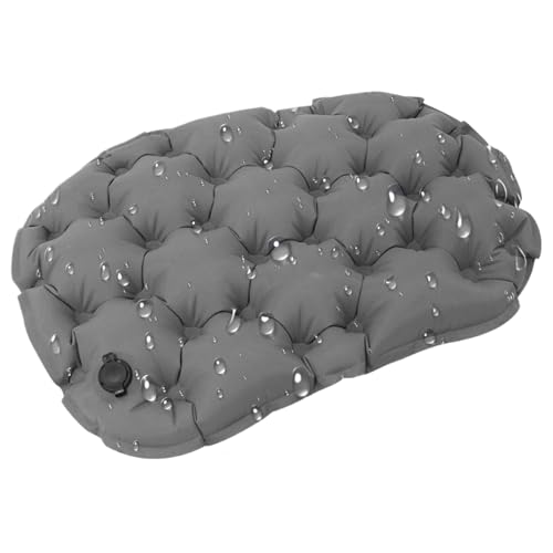 Cojines de asiento inflables, cojín de asiento impermeable para asientos de queso autoinflamado ligero, cojín de avión, alfombrilla de asiento ligera para acampar automotriz embarazo