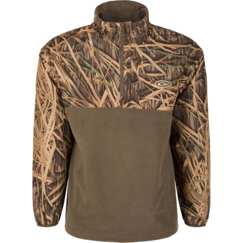 Drake Waterfowl Men's MST Quarter 1/4 Zip Refuge Eqwader Hunting Jacket