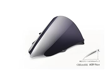 アクリポイント　スクリーン レーシング 17年 CBR250RR クリア Amazon | アクリポイント クリアスクリーン 6cmアップ CBR250RR