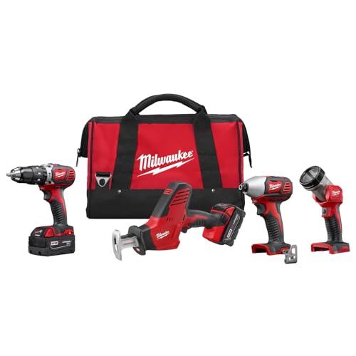 Milwaukee 2695-24 M18 18V Cordless Power Tool Combo Kit with