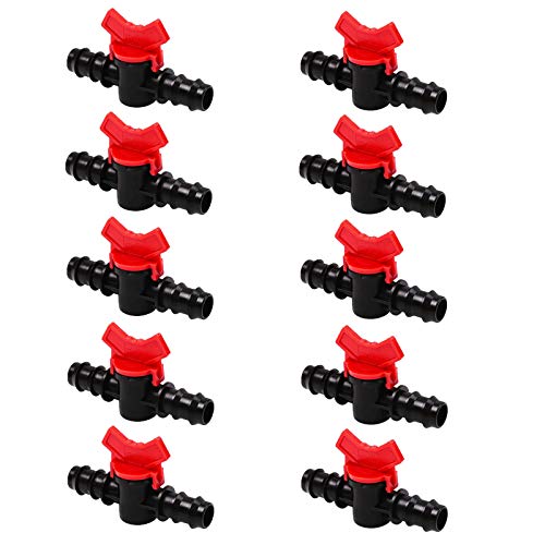 10 PCS Plastic Garden Faucet, Drip Irrigation Switch Valve Gate Valves, Pipe Irrigation Valve, Garden Hose Connection