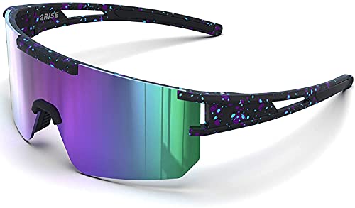 G2RISE Polarized Sunglasses for Men Women - Rayban Trendy Sunglasses with UV Protection for Driving & Fishing Cycling Running Sports (Purple)