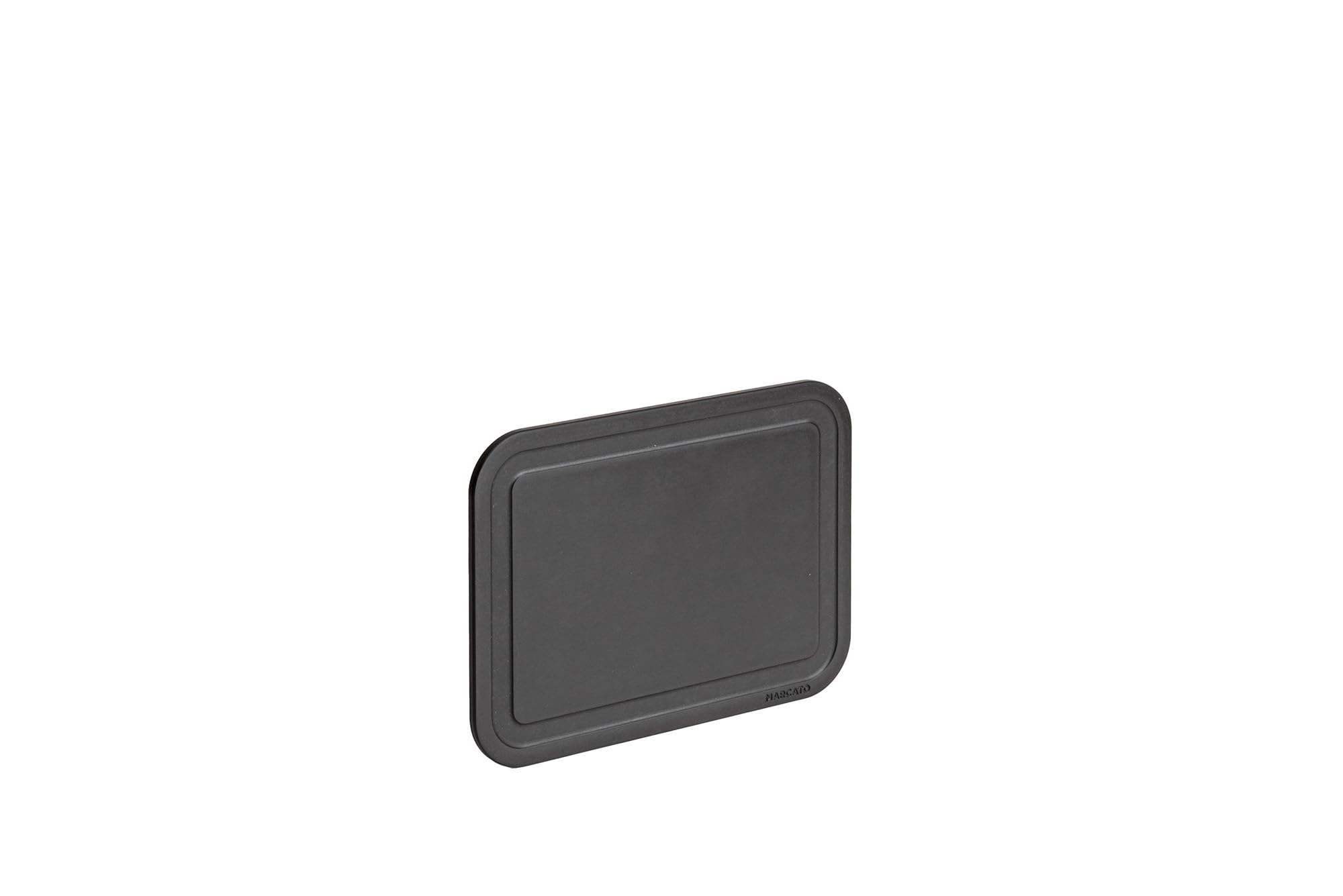 Marcato Clever Board S, planche à découper noire, matériau résistant, 25 x 15 x 1,5 cm, facile à nettoyer, design élégant